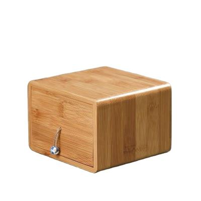 China Eco-friendly Multi Function Jewelry Box Jewelry Display Case Natural Bamboo Gift Box With Lid for sale