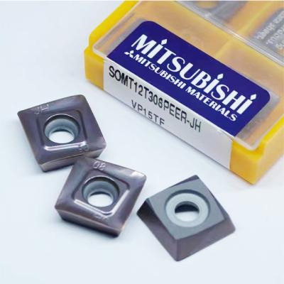 China Metallurgical Tool Mitsubishi SOMT Triangle Inserts Carbide SOMT12T308PEER-JH for sale