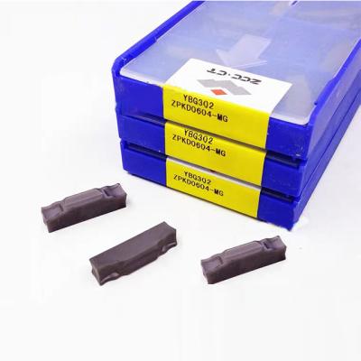 China ZCCCT 6mm Negative Insert Flattened ZPKD0604 MG YBG302 Start Insert Groovong Tools for sale