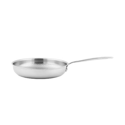 China High Quality Sustainable Triply Stainless Steel 26cm Non-stick Pan Embossed Frying Pan From Zhejiang Manufacturer for sale