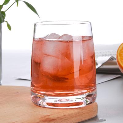 China Wholesale 240ml Modern Transparent Crystal Whiskey Liquor Wine Glass Stemless Cocktail Glass for sale