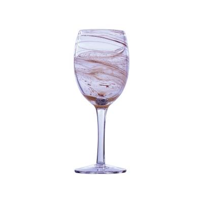 China Contemporary Custom Print Crystal Wine Glassware Drinking Red Wine Goblet Glass Factory for sale