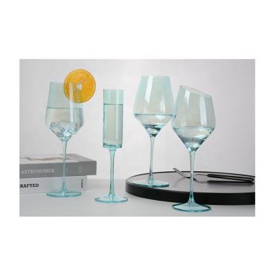 China Factory direct sale CLASSIC luxury high end champagne flat clear red wine glass glass for wedding drinking for sale