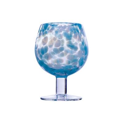 China Contemporary Wholesale Vintage Glass Cocktail Glass Red Wine Champagne Goblet Custom Blue for sale