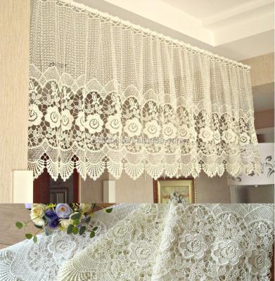 China New Arrival Large Quality Bright Quality Curtain Water Soluble Embroidered Embroidery for sale