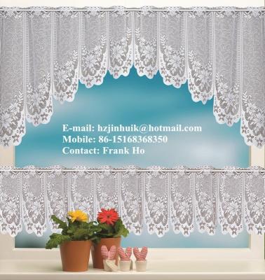 China New Insulated Lace Kitchen Curtains 2 Piece Sets for sale