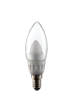 China 3.5w Ceramic Low Energy Led Candle Light Bulbs Dimmable E14 270° Eco Friendly for sale