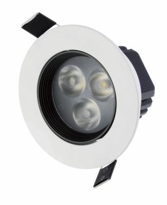 China 30°/ 45°3W Led Ceiling Lights IP65 , 2700k - 6500k Aluminum Alloy , D85 x H46 for sale