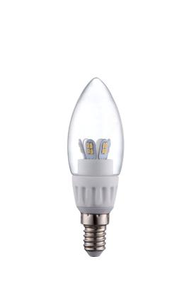 China PP / PBT E14 Clear Led Candle Bulbs Energy Saving With Ce / Rohs , 2700k - 6400k for sale