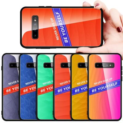 China Ultra Thin Cell Phone Case For Samsung S10 Plus Lite 9H Anti-explosion Tempered Glass Mobile Cover For S10 5G for sale