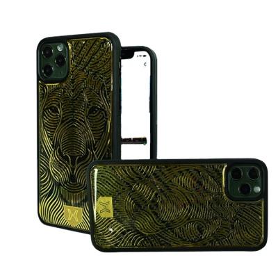 China 2021 3D Metal Bag Lion Phone Case For iPhone Gorgeous Cool PC Samsung TPU Epoxy Designer Cell Phone Covers For Man for sale