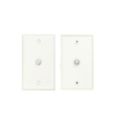 China RJ11 Or F Connector Customized Telephone Accessories Manufacturer Oversize Phone Coax Wall Plate for sale