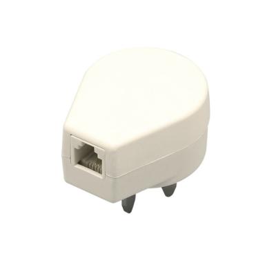 China Signal Transmission Customized Telephone Accessories RJ11 Telephone Adapter For Finland & Norway for sale