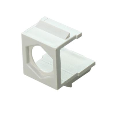 China ABS Plastic Professional Blank Keystone Jack Inserts For Trapezoidal Wall Plate And Patch Panel for sale