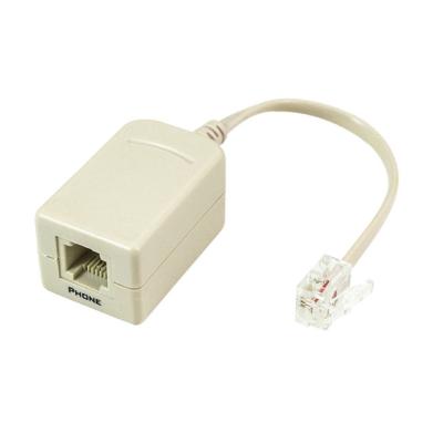 China ABS HB / ABS 94V0 Customized Single Port Splitter Filter Telephone ADSL Splitter for sale