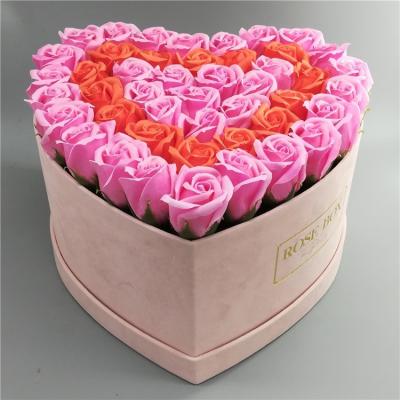 China Recyclable Wholesale Luxury Flower Boxes For Bouquets , Rose Gift Boxes With Stamping Gold Logo for sale