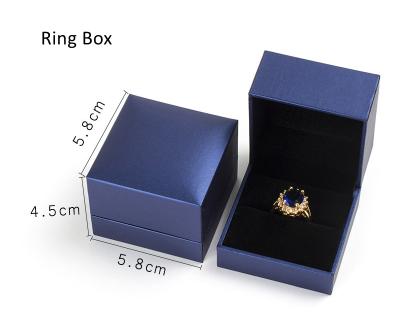 China Ring Box Made Bridal Handmade Large Ring Case Jewelry Set of Plastic for sale