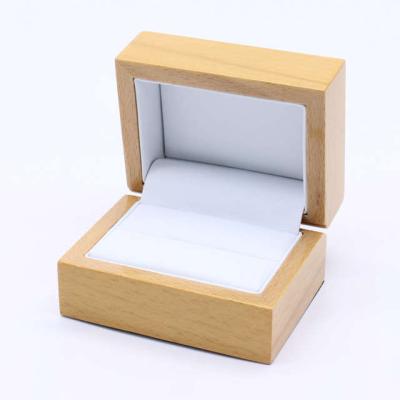 China Wholesale Handmade Custom Ringed Box Handmade Wooden Earring Box Ring Gift Packaging Jewelry Box For Women Girls for sale