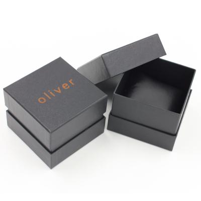 China 2022 Handmade Hot Sale Oliver Paper Watch Boxes With Logo Cheap Watch Box Paper Custom Made With Black PU Leather Cushion for sale