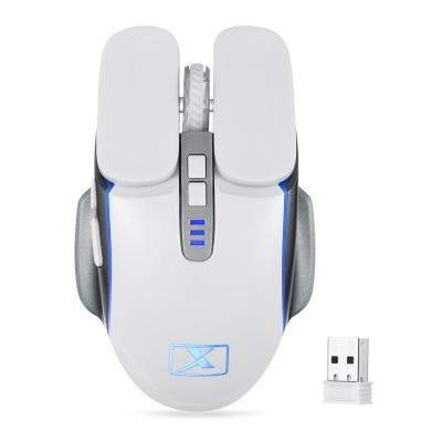 China Convenient Wireless Gaming Mouse With Intelligent Power Saving White for sale