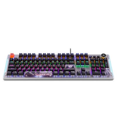 China China RGB Best-selling 104 Button Multi-Function Keys Wired USB Mechanical Keyboard Plug and Play for sale