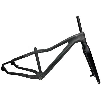 China Snow Bike Snow Bike Frame SUNHIRA@ Shipping & Handling - Fat Tire Snow Bicycle Wholesale Carbon SBF003 Custom Paint for sale