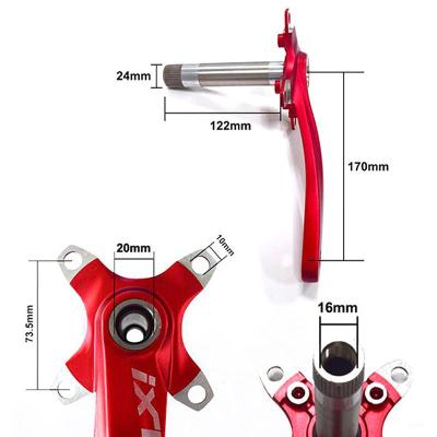 China BMX Bicycle Crank Set IXF 104 BCD CNC Ultralight Crank Arm MTB/Road Bike Crankset With BB Crank For Bicycle Accessories Bike Part for sale