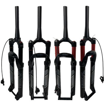 China FORK SUNHIRA@ MTB Mountain Bikes Boarding and Handling - MK100 Mountain Bike Suspension Front Fork Pit Bike 26 27.5 29 Inch Crown Spring Mount Wheel Preload for sale