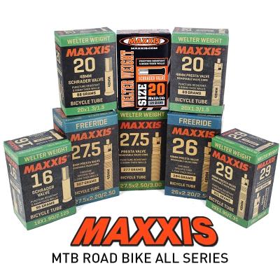 China 2021 BMX Ultralight Bicycle MAXXIS 26 Inner Tube All Size16 20 26 27.5 29 AV FV Presta Shot Resistant MTB Road Bike Tube Camera Shooting for sale