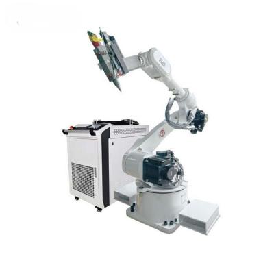 China Precision Fiber Laser Welding Machine With 1400mm Robot Arm Length And Water Cooling System for sale