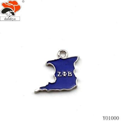 China Ally Island Charm for Zeta Customize Charms Jewelry Greek Sorority &Fraternity Products for sale