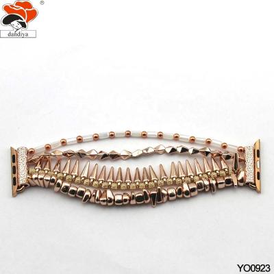 China Apple Watch Band Apple Watch Strap Women Stainless Steel Rose Gold Smart Watch Band 38mm/42mm for sale