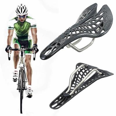 China Mountain Single Cavity Carbon Fiber Saddle Bike Cushion Rear Spider Saddle Breathable and Comfortable Saddle Mount Accessories for sale