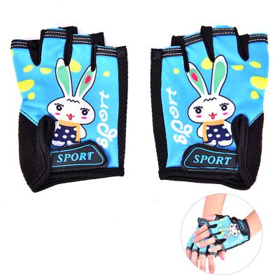 China Breathable Anti-sweat Anti-sweat Kids Sports Shockproof Gloves Half Finger Unisex Recycling Skiing/Skating Gloves Bike Bicycle Equipment for sale