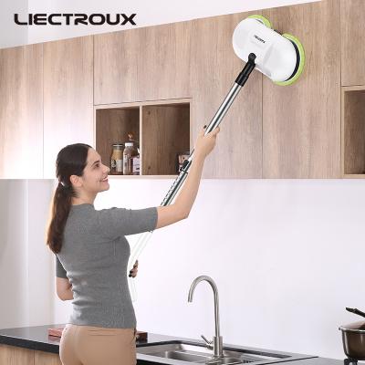 China LIECTROUX F528A Viable Handle Extendable Telescopic Tube Electric Broom For Home Cleaning for sale