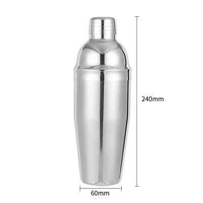 China Viable Professional Bar Tools Cocktail Shaker Martini Shaker 25 oz Drinks Shaker Food Grade Stainless Steel for sale