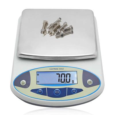 China Tempered glass+PP High Precision 0.001g Digital Industrial Laboratory Scale Balance for sale