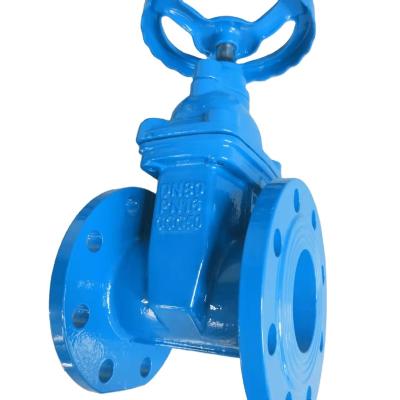 China B5163 PN10/16 QT450 General Hot Selling Blue Paint Water Gate Valve for sale