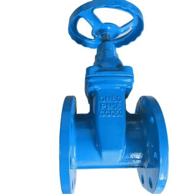 China General Made In China PN10 PN16 Soft Sealing Flange Ductile Iron Gate Valve for sale