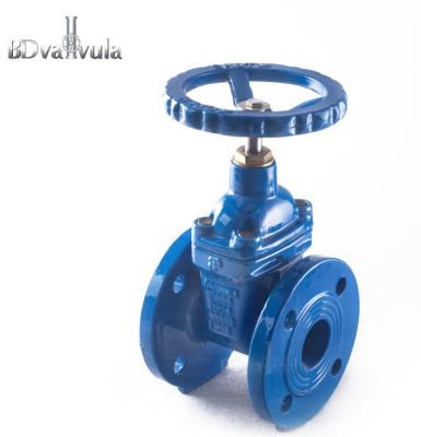 China DIN F4 Di Flanged General Seat EPDM Resilient Resilient Gate Valve for sale