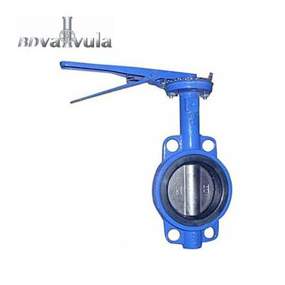 China Pipeline DN50 80 Type Stainless Steel Wafer 100 PN16 Butterfly Valve for sale