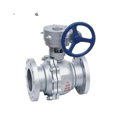 China General Eccentric Double Flange Segmented Metal Seat Ball Valve For Diesel Oil for sale