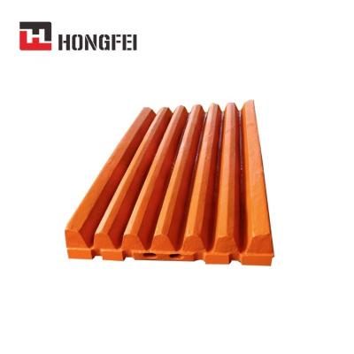 China High Manganese Mining Equipment NN18 Steel Crushing Plates Moving Jaw Plate For Crusher for sale