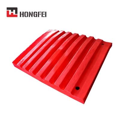 China Mining Equipment High Manganese Steel Crusher Spare Parts Jaw Plate Blow Casting Fixed Bar for sale