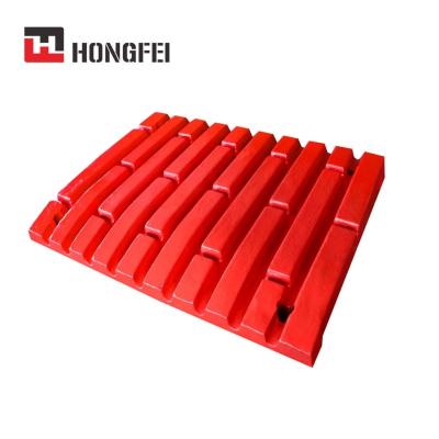 China Fixed Mining Equipment High Manganese Steel Casting Crusher And Swing Jaw Plate Crusher Spare Parts for sale