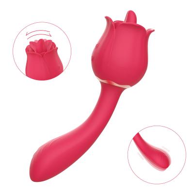 China Rechargeable and Waterproof Portable Clitoris Stimulator Silicone Flower Shape Vibrator for Women for sale