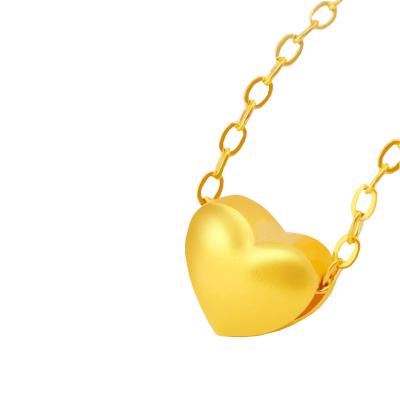 China Xinfly 24k 18k Gold Hard Heart Star Pendant Pure Gold 3D FASHIONABLE Pendant Jewelry Accessories for sale