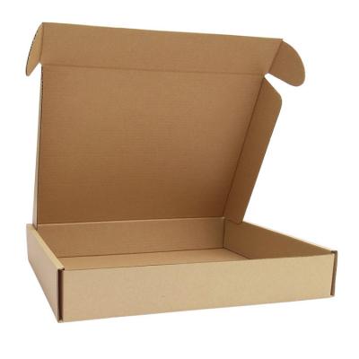 China Recycled Materials E-groove Corrugated Brown Packaging Box Packaging Shipping Paper Box for sale