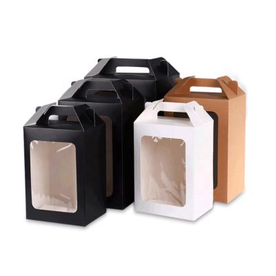 China High Quality Brown Shampoo Kraft Shampoo Packaging Box With PVC Window for sale