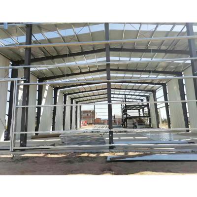 China Modern Large Span Quick Build Modular Steel Space Frame Structure Building Material Warehouse Prefab for sale